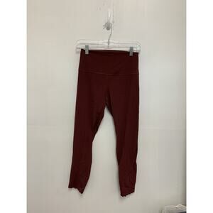 Lululemon Women Wunder Train HR Tight 25” Everlux LW5ECPS Savannah Maroon 8